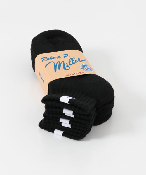 Miller　綿混クォーター丈ソックス3Pセット