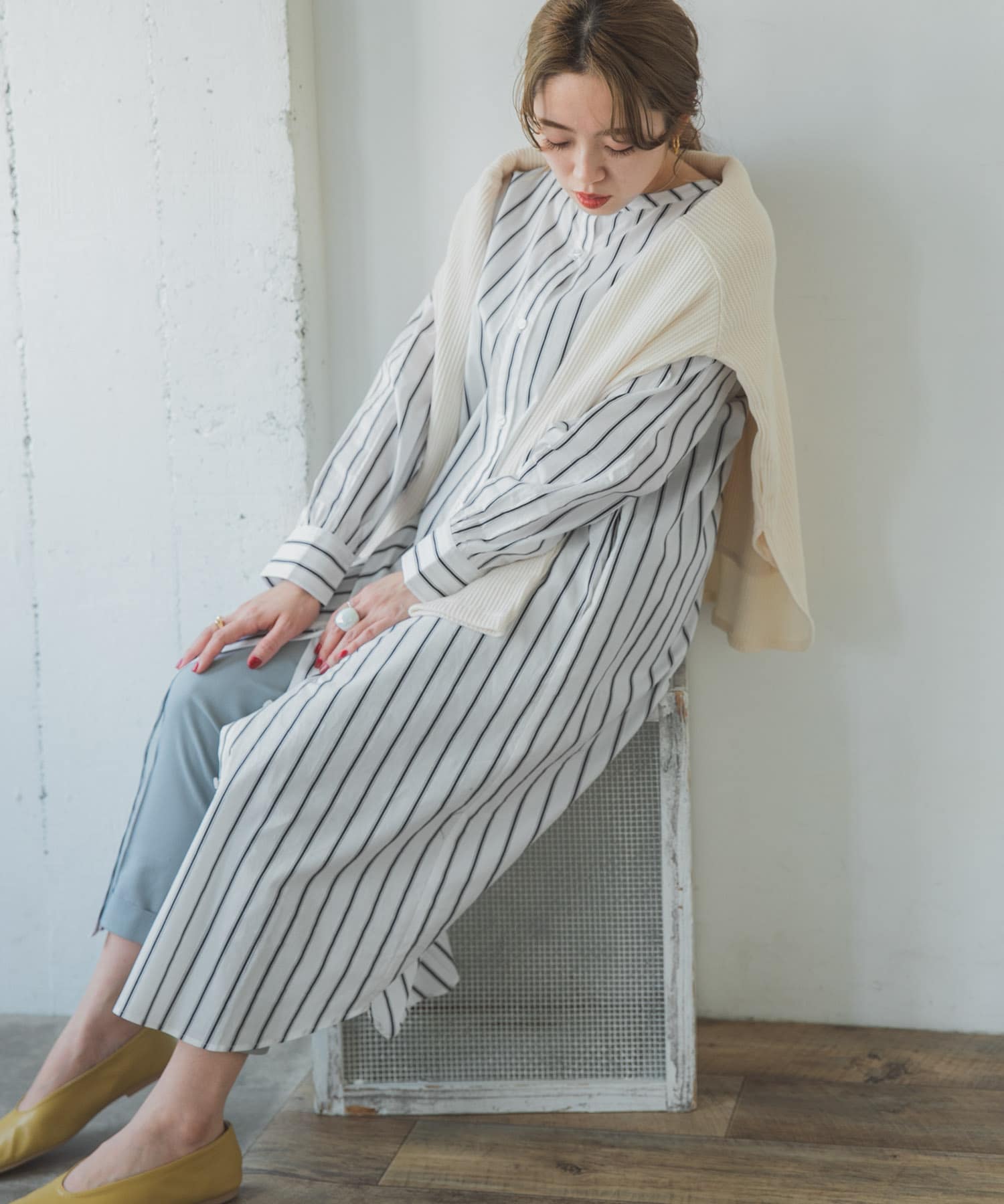 2wayストライプシャツワンピース It14 26e002 Urban Research公式ファッション通販