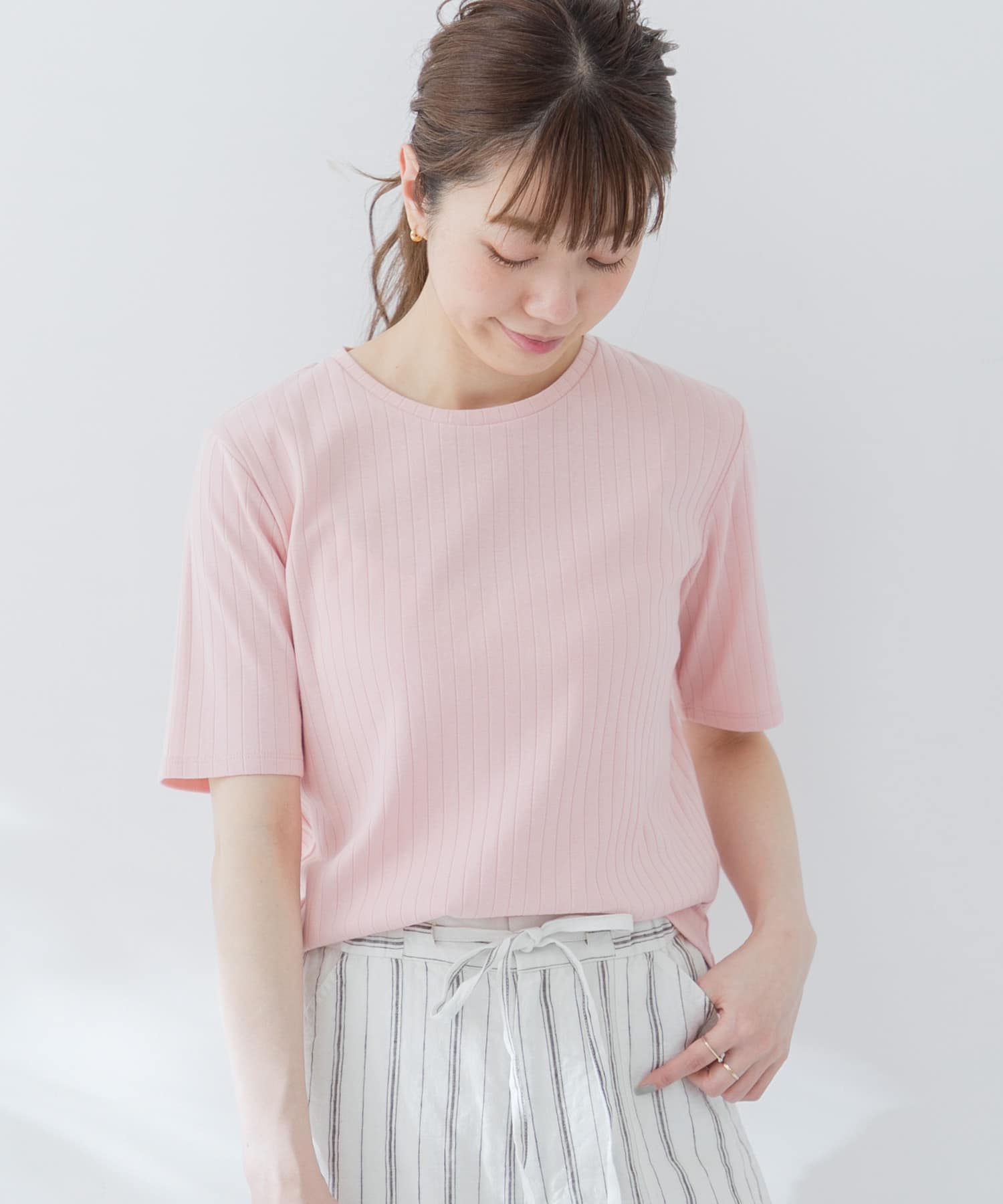 汗ジミ防止uvワイドリブtシャツ La15 21t705 Urban Research公式ファッション通販
