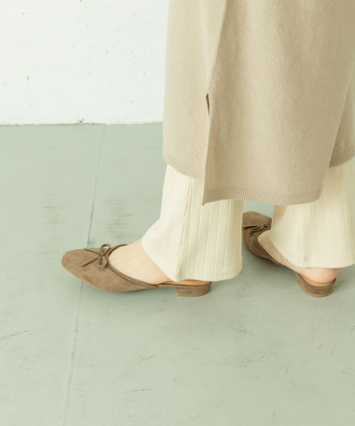 [Sonny Label][スエードバレエミュールサンダル]