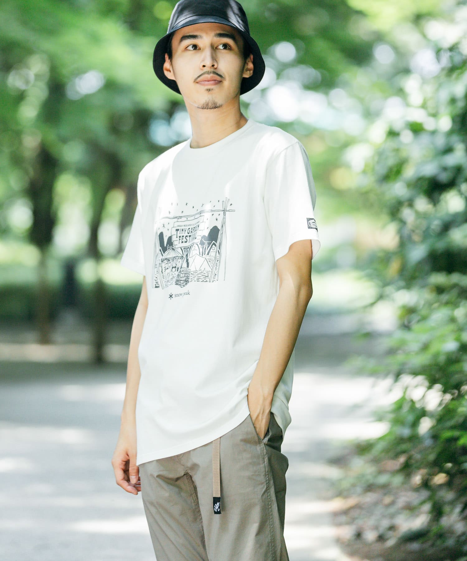 別注』Snow Peak×TINY GARDEN FESTIVAL TGF T-shirts[URTS21SU801DM15 