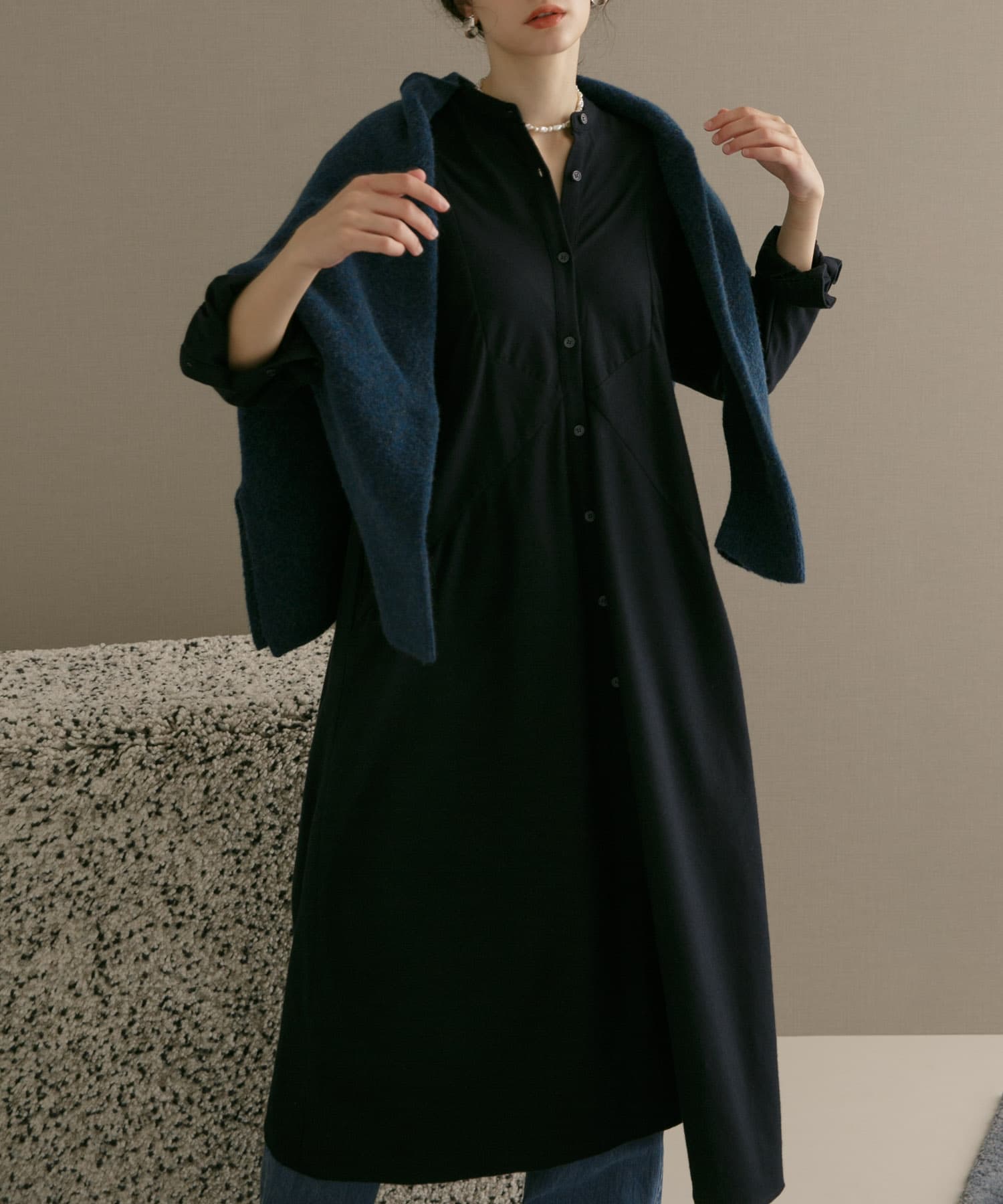 WEB限定】thint ネル起毛Aラインシャツワンピース[DH17-26E701]｜URBAN RESEARCH公式ファッション通販
