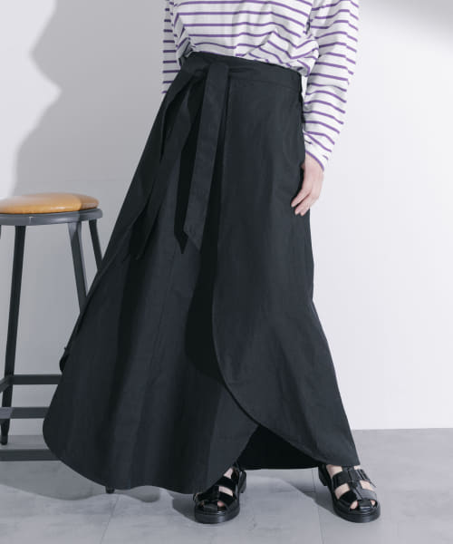 77circa　wrap snow 2 way skirt 2