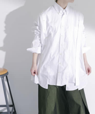 77circa width adjustable shirt[cm22ss03-TGM25]｜URBAN