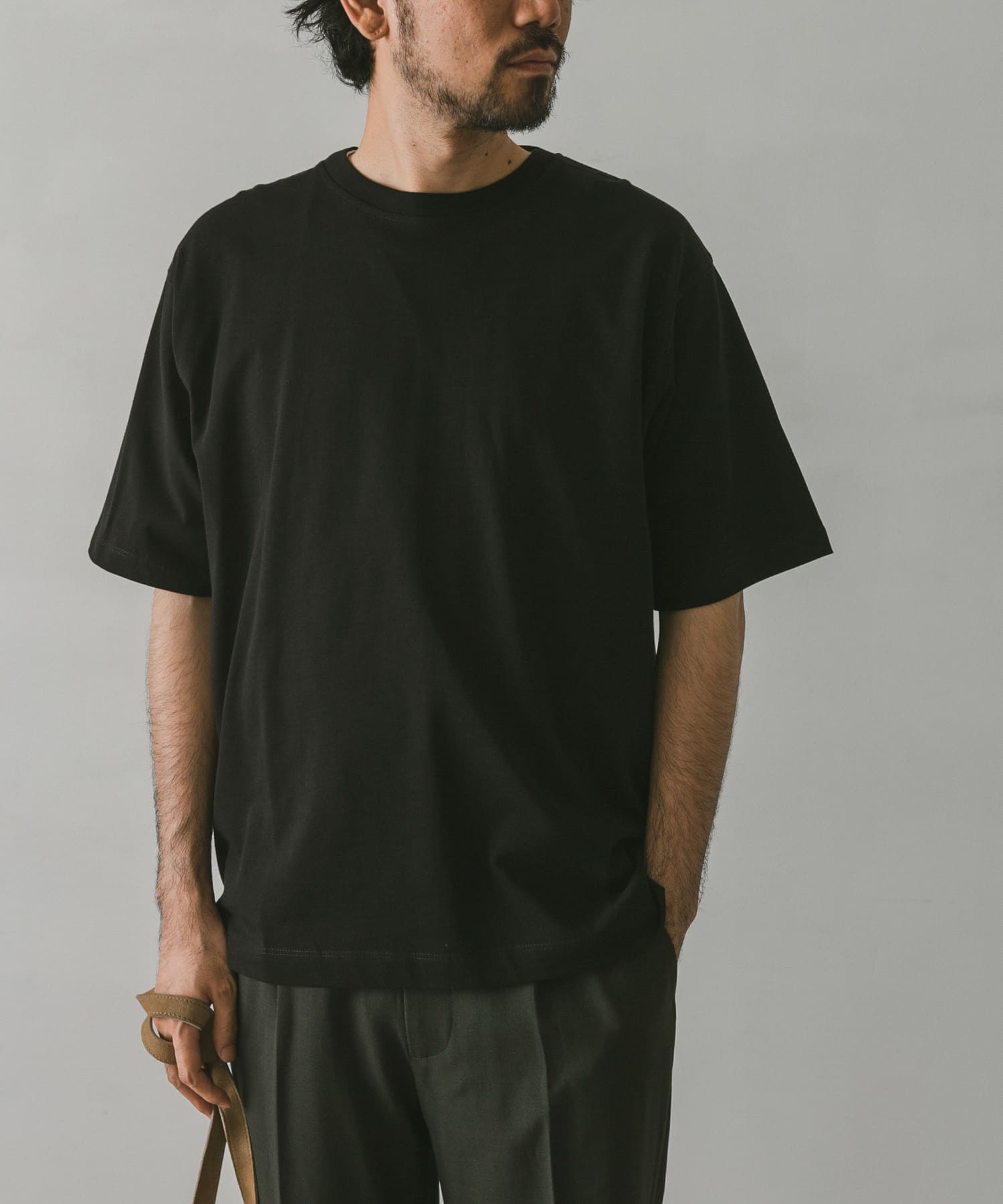 【最安値挑戦】 シルケットライクショートスリーブTシャツ[DR25-11A515]｜URBAN サロペット・オーバーオール・オールインワン