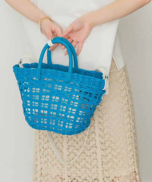 [RODE SKO][ショルダー付編みかごバッグ]
