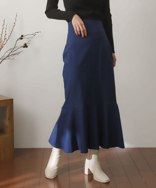 ストレッチハイウエストマーメイドスカート