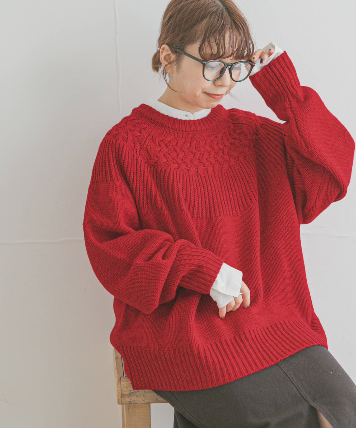 クルーネックケーブルニット[IT27-22B006]｜URBAN RESEARCH公式