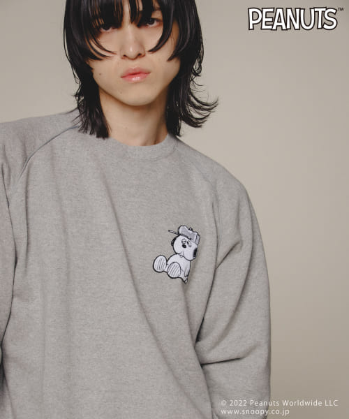 『PEANUTS(ピーナッツ)』オリジナルプリント USAコットンスウェットプルオーバーB