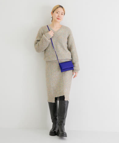 iI　glitter knit skirt