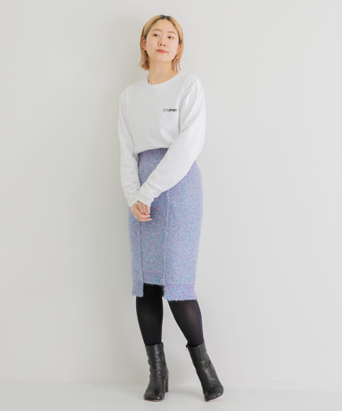 iI　glitter knit skirt