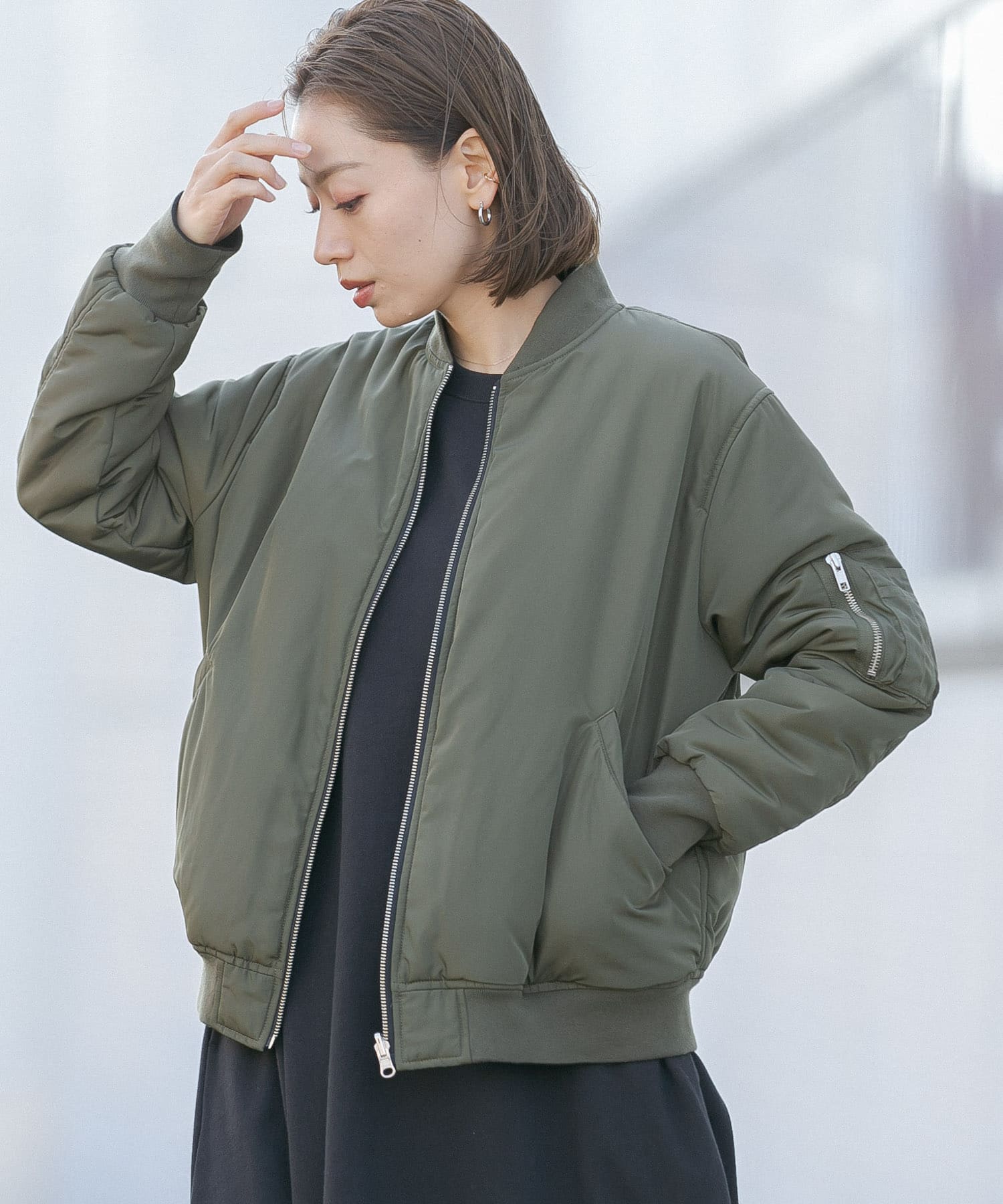佐田真由美さん着用』中綿リバーシブルMA1[LA27-27T704]｜URBAN 
