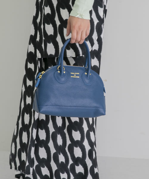 YOUNG&OLSEN　EMBOSSED LE ZIP BOAT BAG S