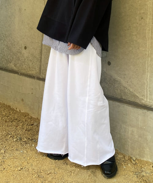 Couleur Meler オクユウカ　ワイドスウェットパンツ