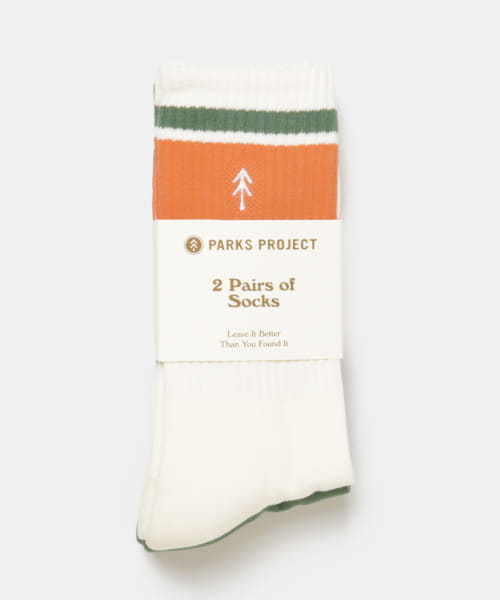 PARKS PROJECT　US TRAIL SOCKS 2PACK-G