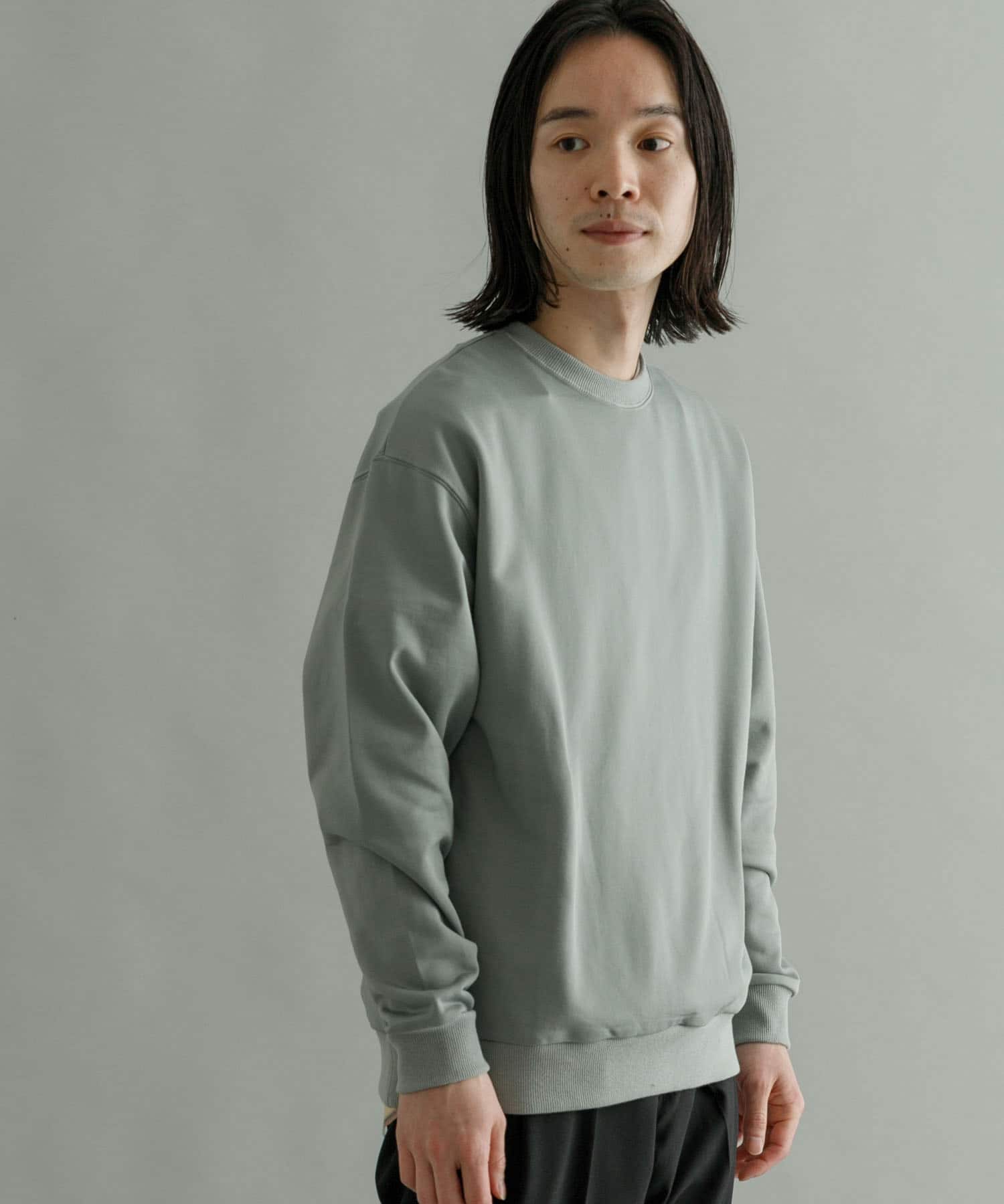 ナイロン裏毛クルーネックスウェット[UR34-11R001]｜URBAN