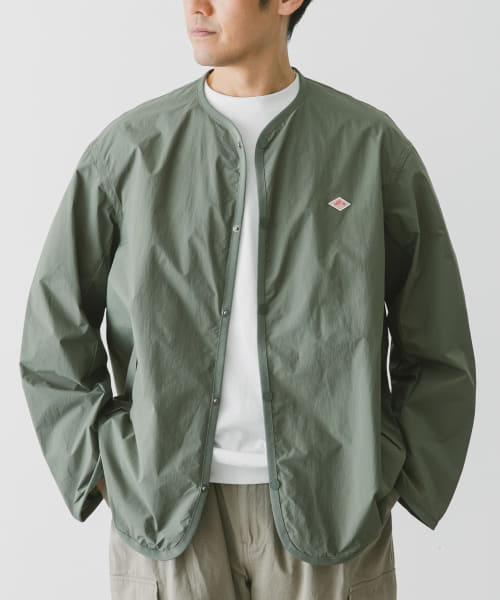 DANTON　COLLARLESS JACKET