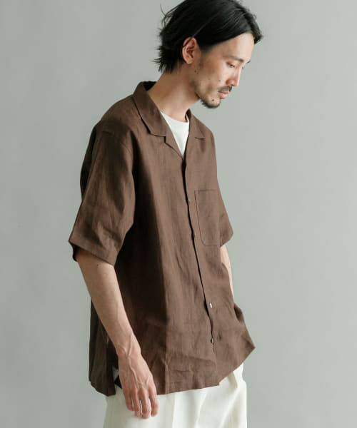『Sサイズあり』Linen OpenCollor Shirts