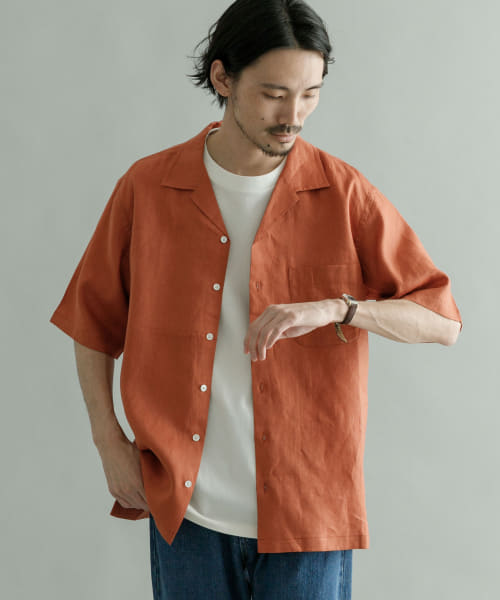 『Sサイズあり』Linen OpenCollor Shirts