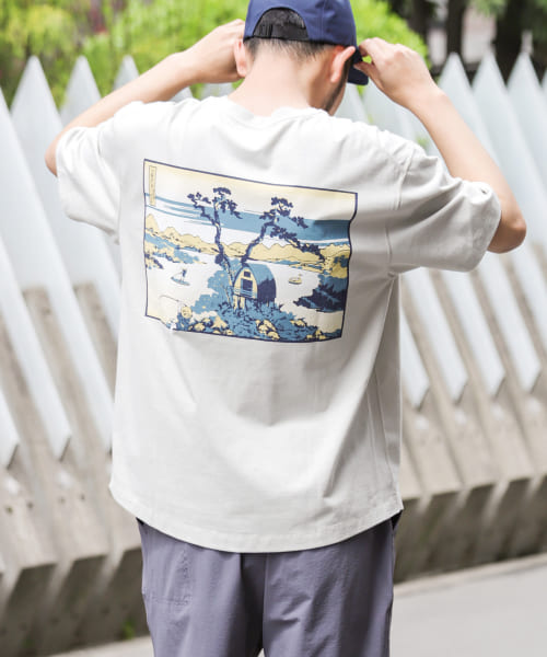 『接触冷感』UKIYO-E LAKE T-SHIRTS