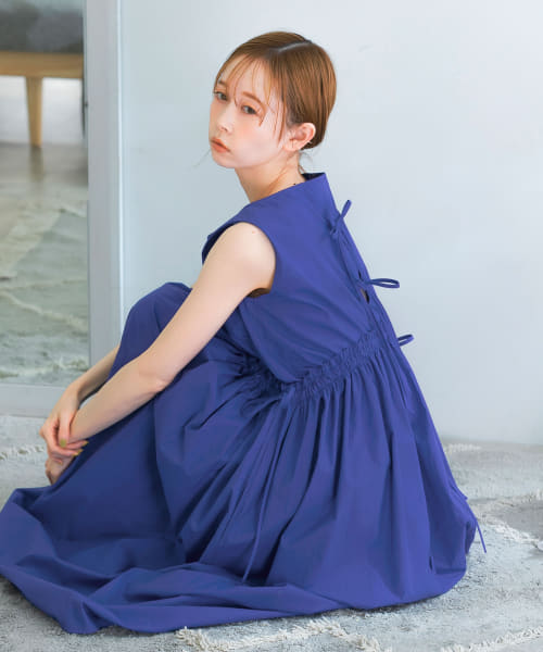 EMIN&PAUL　CURVED WAIST DRESS
