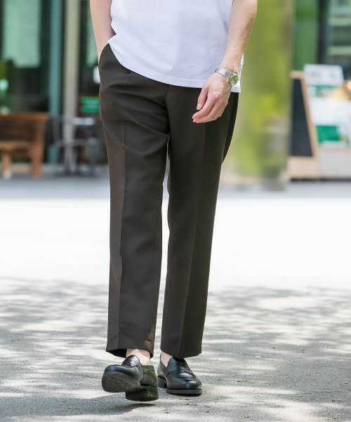 『イージーケア』LIFE STYLE TAILOR　2WAYストレッチトロピカルパンツ