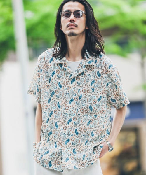 『別注』BAEXFATE×Sonny Label　ピンタックキューバショートスリーブシャツ