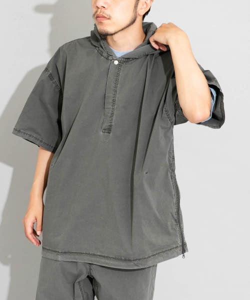 STONE MASTER　SHORT-SLEEVE HOODIE/HYBRID