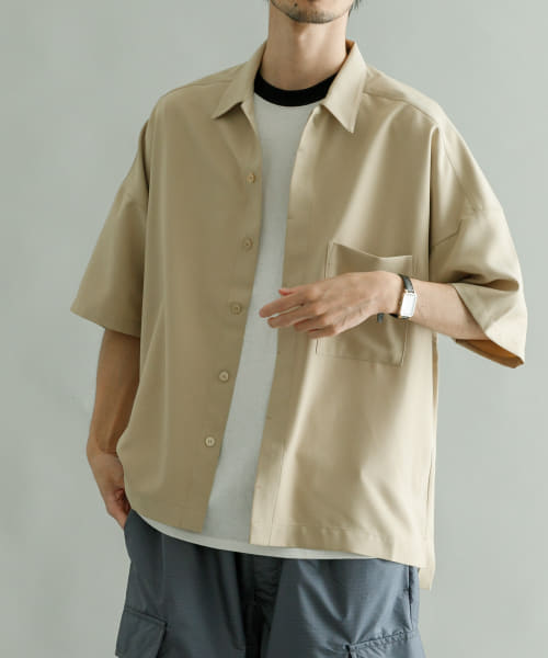 URBAN RESEARCH iD　Reflax LINEN LIKE SHIRTS