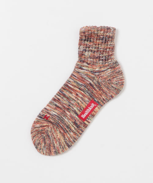 『別注』Healthknit×DOORS　クォータースラブMIXソックス