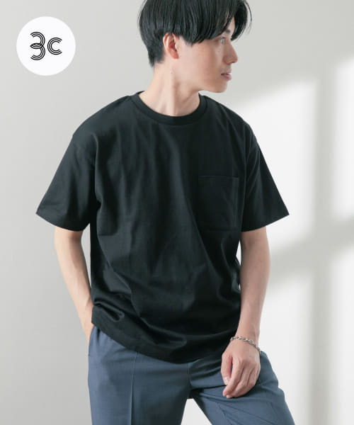 USAコットン ムジポケットTシャツ