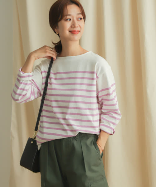 パネルボーダーTシャツ