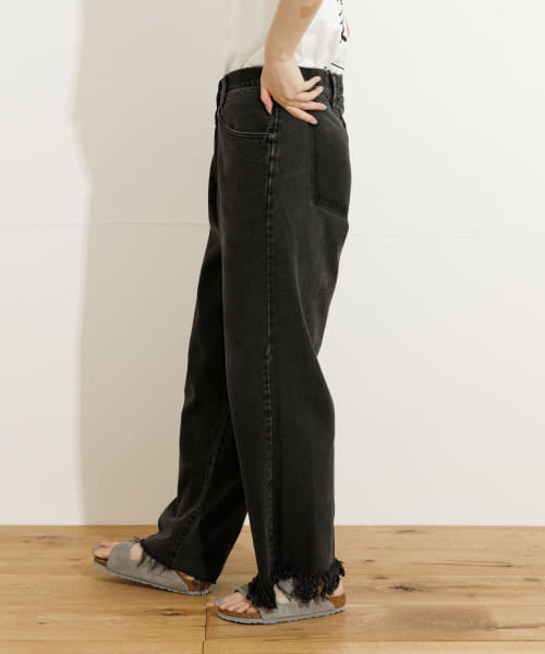 77circa　fringe denim pants 26