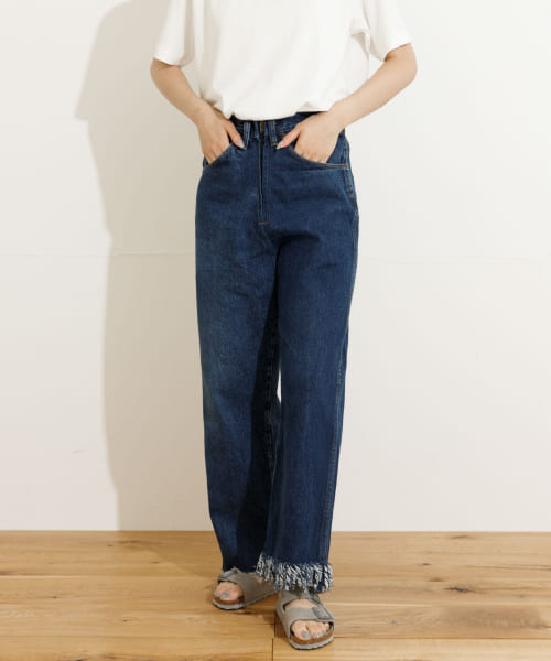 77circa　fringe denim pants 26