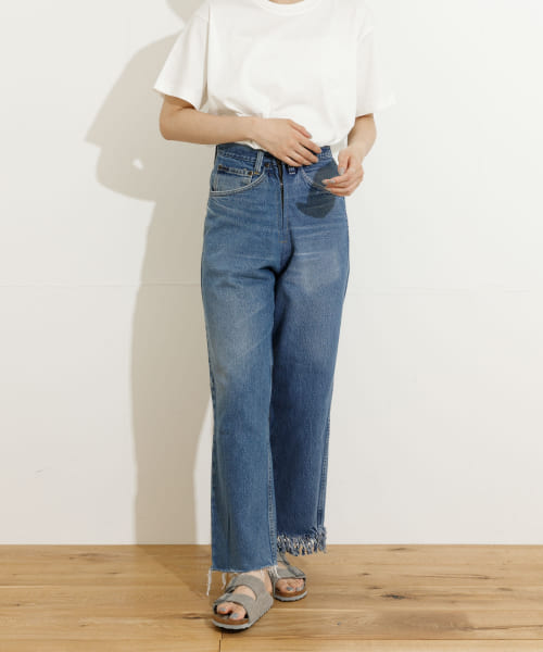 77circa　fringe denim pants 26