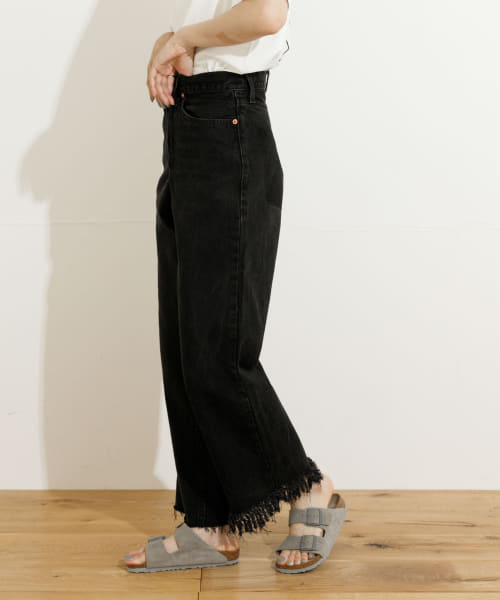 77circa　fringe denim pants 26