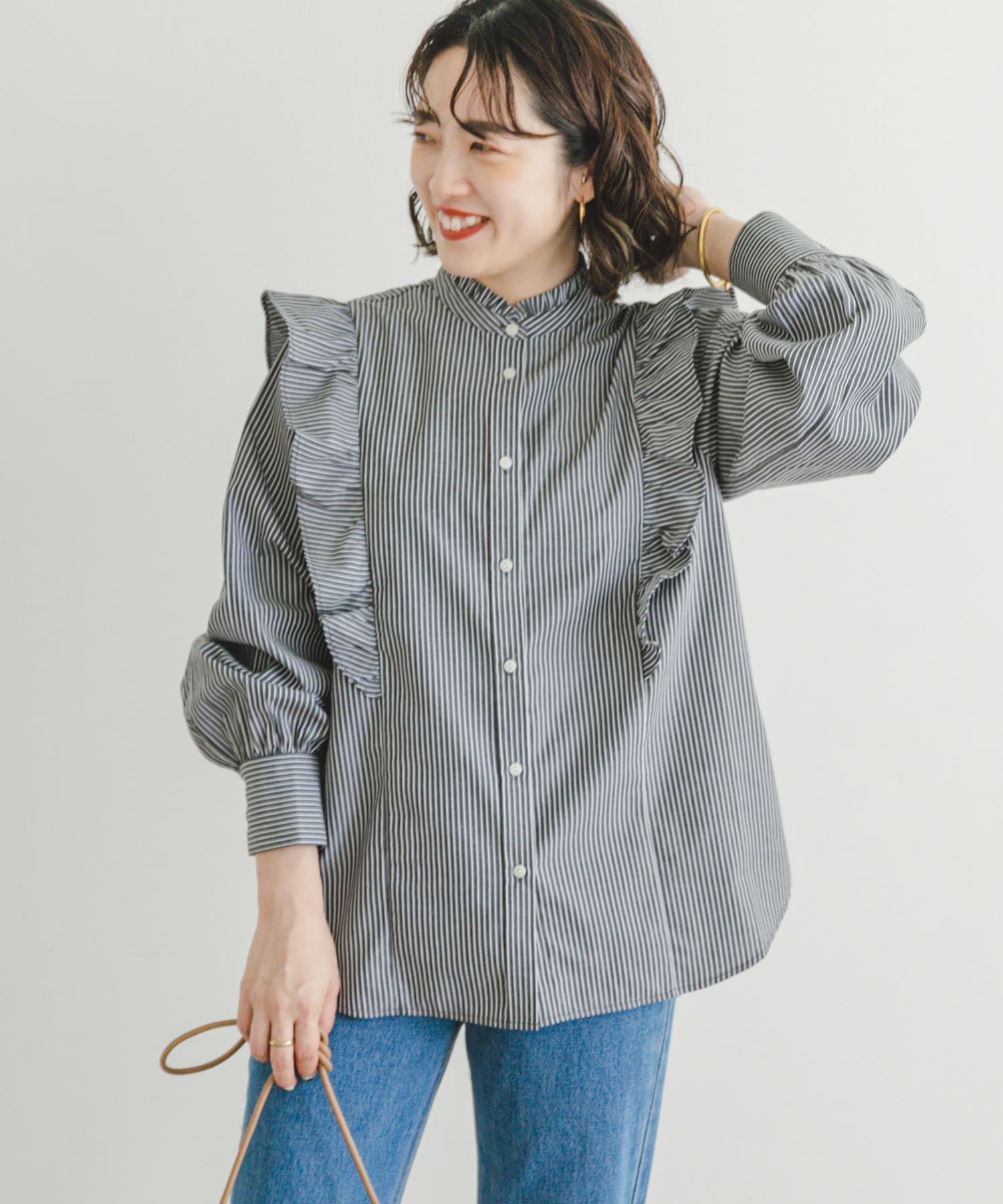 ストライプラッフルブラウス[IT36-23A005]｜URBAN RESEARCH公式