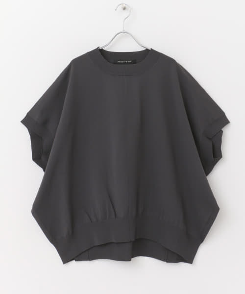 mizuiro ind　crew-neck cocoon vest