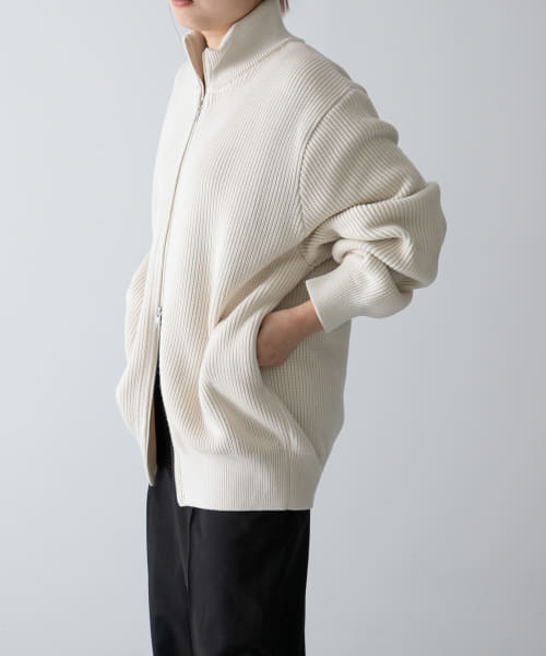 Yonetomi　EX FINE WOOL RIB KNIT BLOUSON