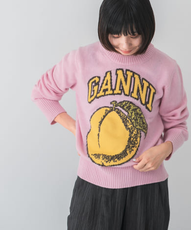 GANNI Graphic Pullover Peach[K1904-UL37]｜URBAN RESEARCH公式ファッション通販