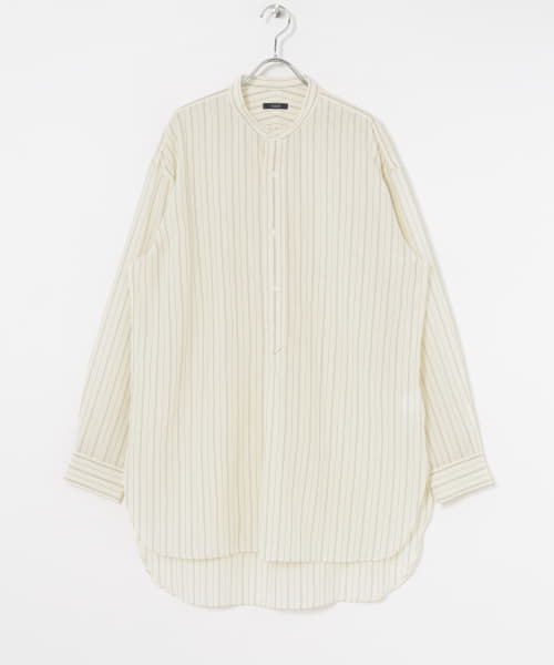 YLEVE　CUPRACOTTON TENCEL PULLOVER SHIRTS