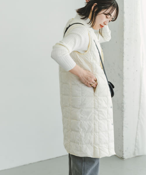 TAION　V NECK LONG DOWN VEST