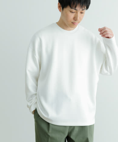 ハイストレッチポンチ ロングスリーブ カットソー[IT44-11A015