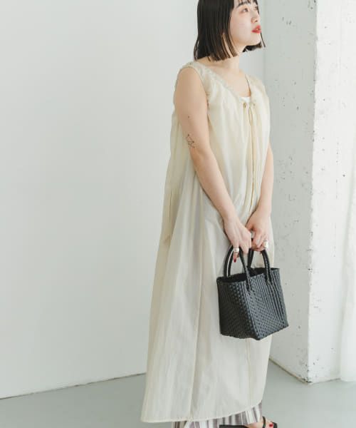 [ITEMS][ペーパータッチギャザーワンピース]