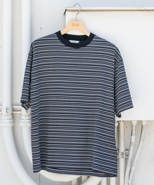 マルチボーダーショートスリーブ Tシャツ