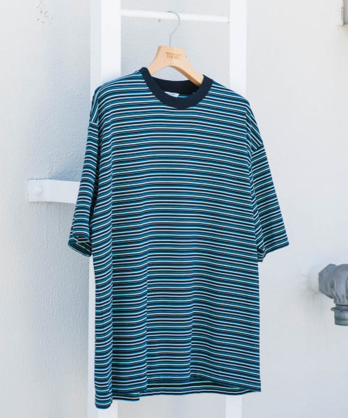マルチボーダーショートスリーブ Tシャツ