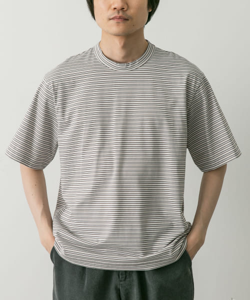 STILL BY HAND　Striped t-shirts