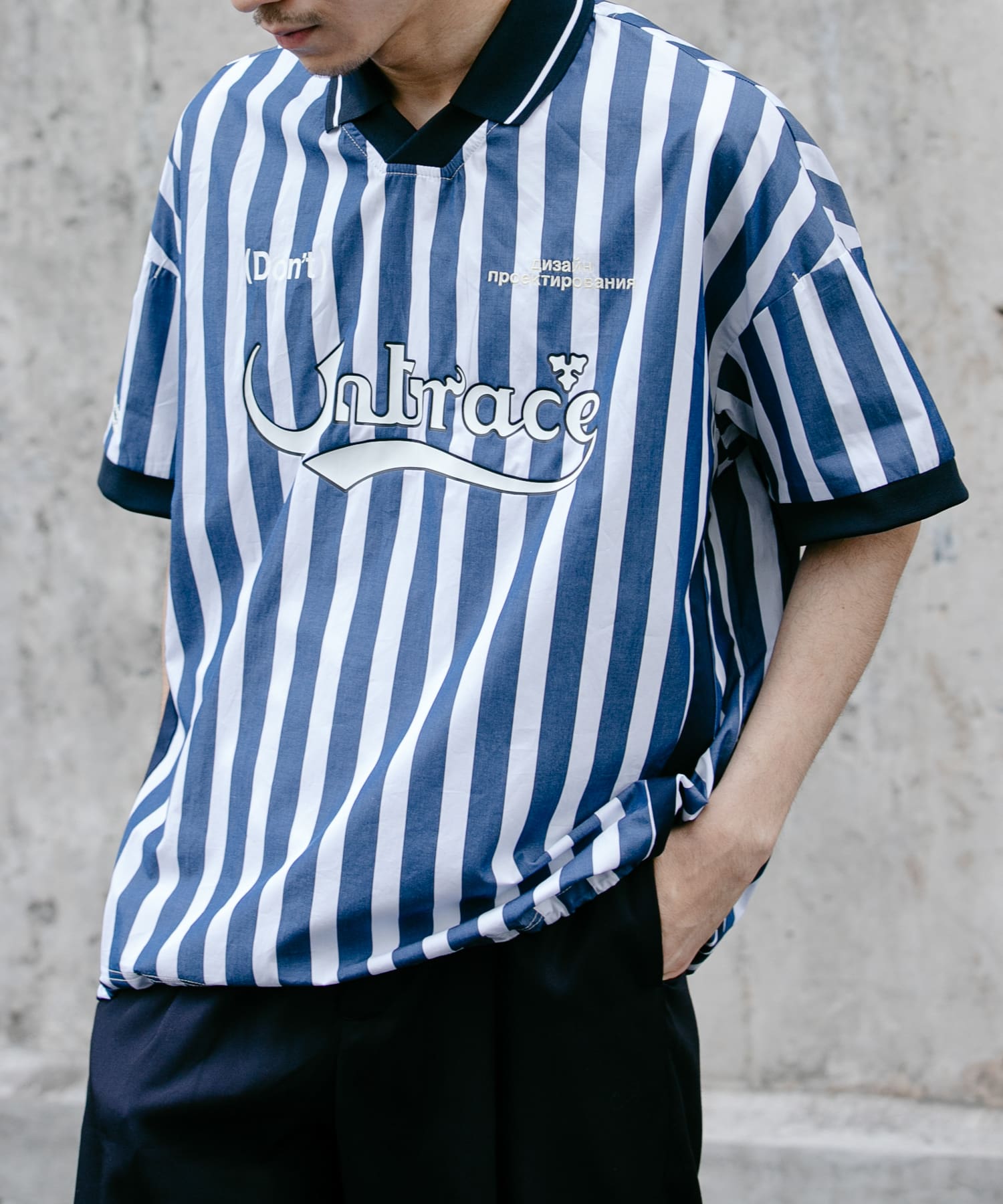 UNTRACE STRIPE FOOTBALL GAME SHIRT 1