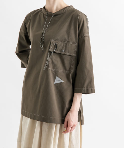 and wander　dry rip long pullover