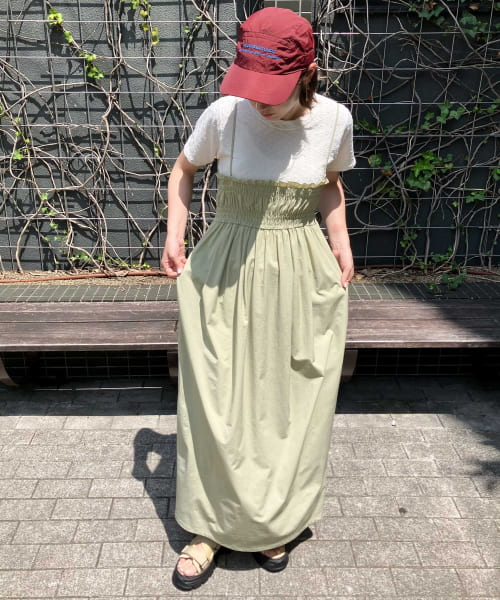 [KBF][シャーリングキャミワンピース]
